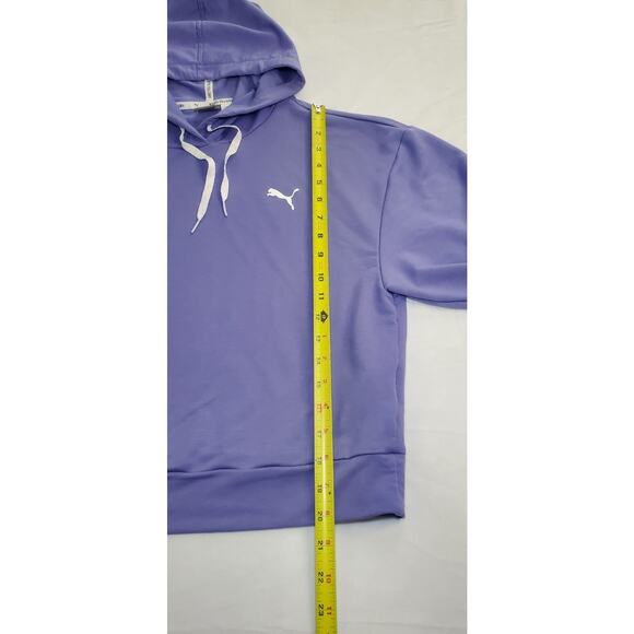 Puma Size S Ladies’ Lightweight Hoodie Hazy Blue Purple Gym Yoga Athletic Ca11 - Picture 3 of 6